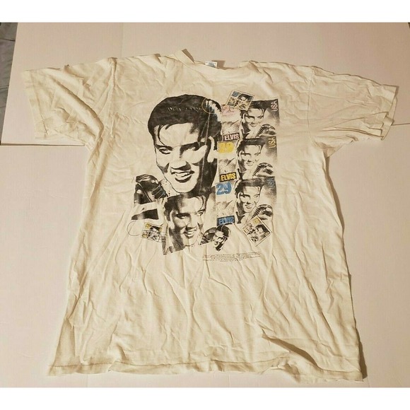 Elvis Presley Stamp T-Shirt 1992 Size XXL USA - Picture 2 of 7
